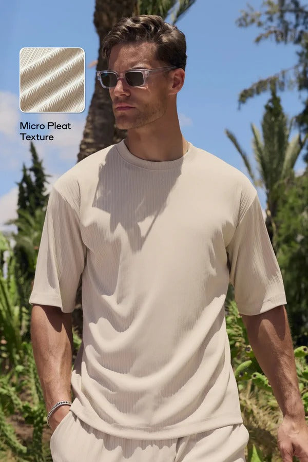 La camiseta Piega de corte relajado